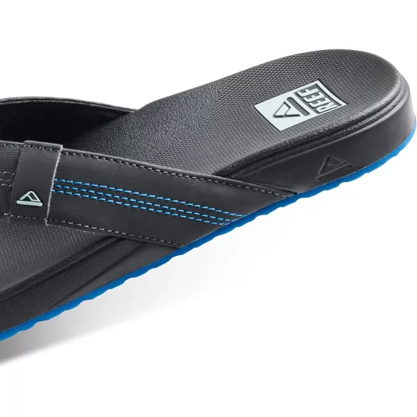 imageREEF Cushion Phantom Mens Flip Flop Ultra Soft Cushion FootbedGunmetalOcean