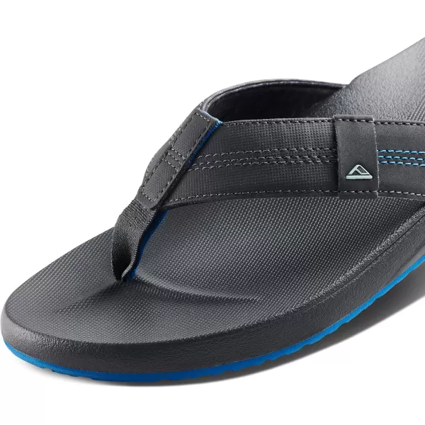 imageREEF Cushion Phantom Mens Flip Flop Ultra Soft Cushion FootbedGunmetalOcean