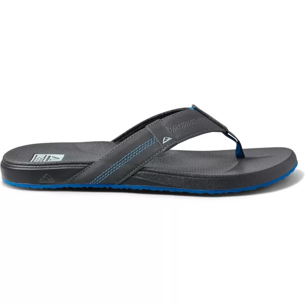 imageREEF Cushion Phantom Mens Flip Flop Ultra Soft Cushion FootbedGunmetalOcean