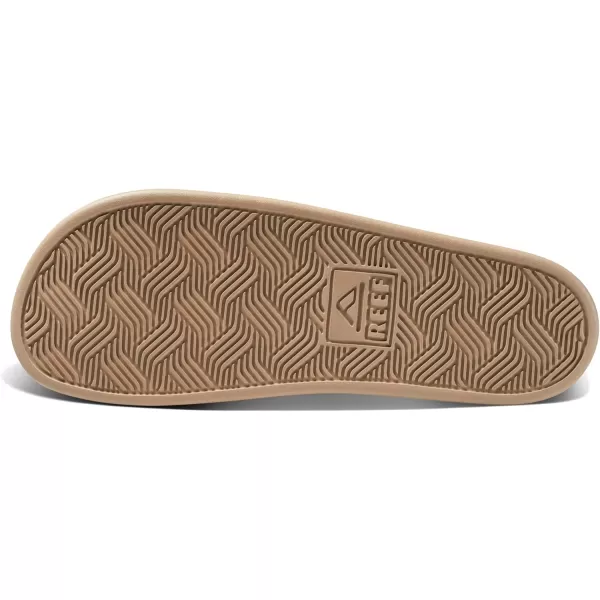 imageREEF Cushion Tradewind Mens Fashion Slides Adjustable Velcro Straps Ultra Soft Cushion Footbed Arch SupportFossil