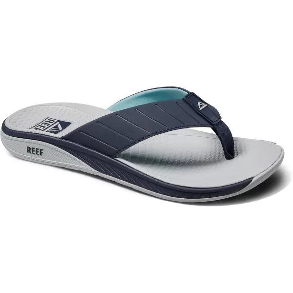 imageREEF Deckhand Mens Water Friendly Flip Flop Boat Friendly No Slip Traction Quick DryBlue Nights