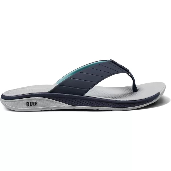 imageREEF Deckhand Mens Water Friendly Flip Flop Boat Friendly No Slip Traction Quick DryBlue Nights