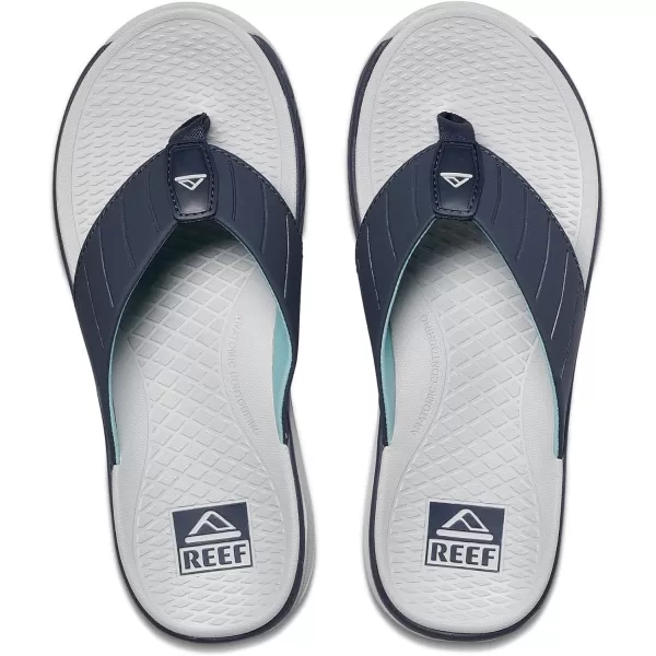imageREEF Deckhand Mens Water Friendly Flip Flop Boat Friendly No Slip Traction Quick DryBlue Nights