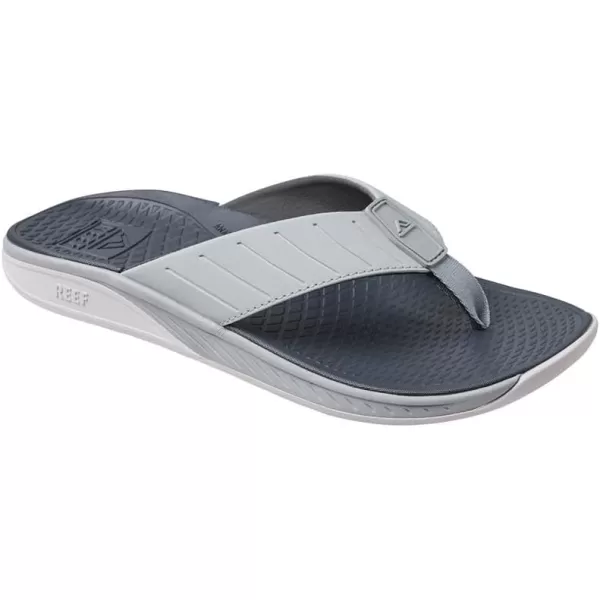 imageREEF Deckhand Mens Water Friendly Flip Flop Boat Friendly No Slip Traction Quick DryGrey