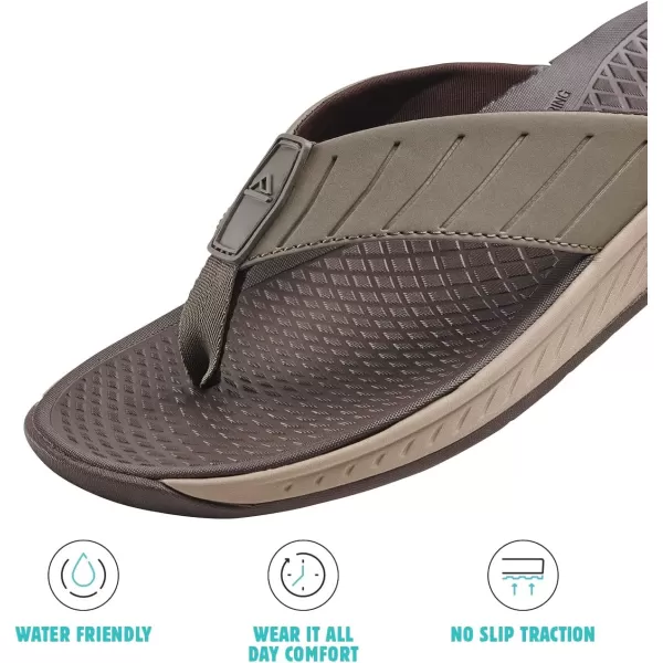 imageREEF Deckhand Mens Water Friendly Flip Flop Boat Friendly No Slip Traction Quick DryJava