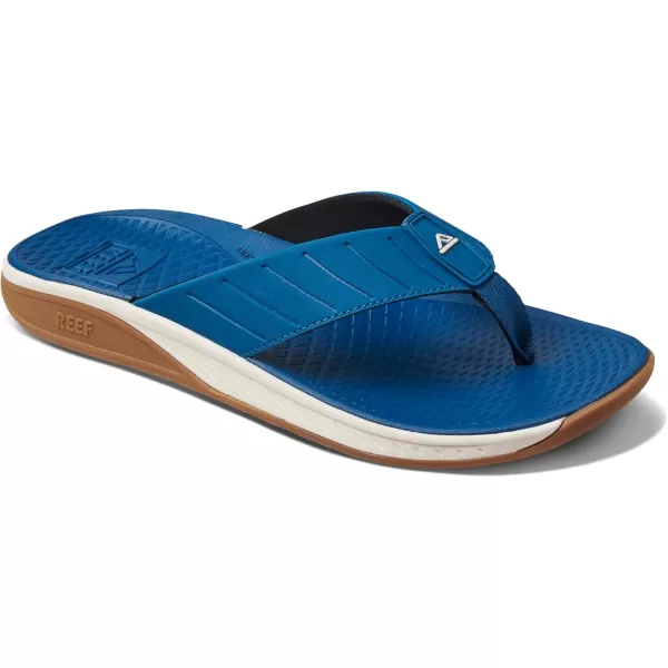 imageREEF Deckhand Mens Water Friendly Flip Flop Boat Friendly No Slip Traction Quick DryOcean Depths