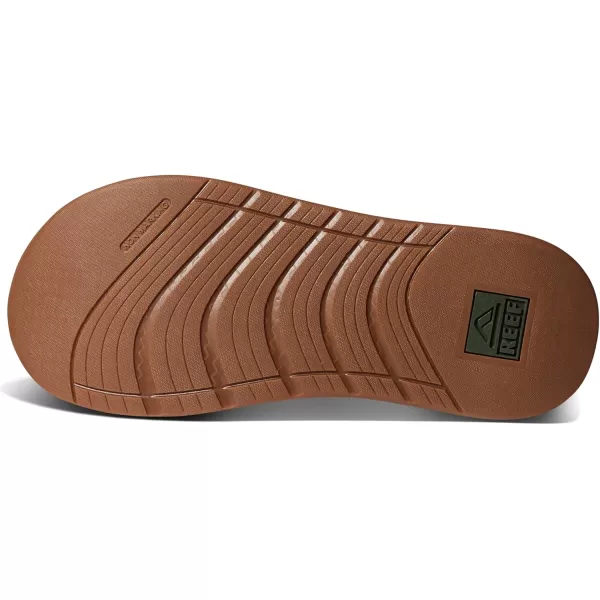 imageREEF Deckhand Mens Water Friendly Flip Flop Boat Friendly No Slip Traction Quick DryOliveGum