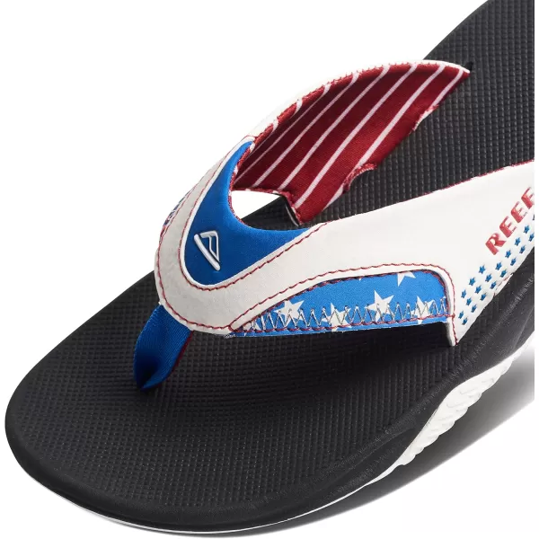 imageREEF Fanning Mens Bottle Opener Flip Flop Arch Support Durable Outsole Water Friendly1776 Black