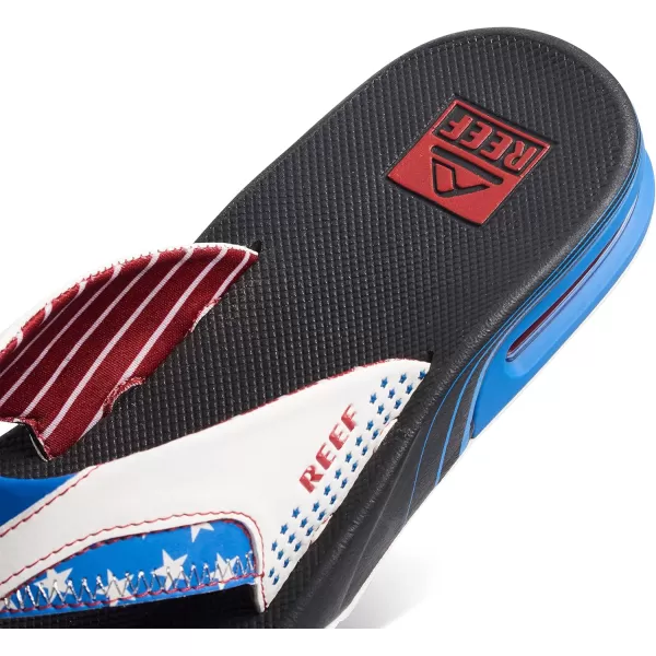 imageREEF Fanning Mens Bottle Opener Flip Flop Arch Support Durable Outsole Water Friendly1776 Black