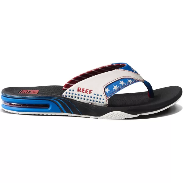 imageREEF Fanning Mens Bottle Opener Flip Flop Arch Support Durable Outsole Water Friendly1776 Black