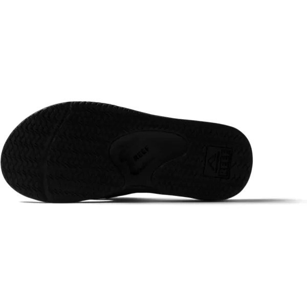 imageREEF Fanning Mens Bottle Opener Flip Flop Arch Support Durable Outsole Water FriendlyAll Black