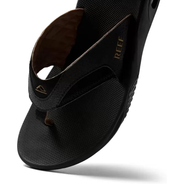 imageREEF Fanning Mens Bottle Opener Flip Flop Arch Support Durable Outsole Water FriendlyBlackBrown