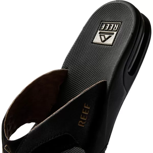 imageREEF Fanning Mens Bottle Opener Flip Flop Arch Support Durable Outsole Water FriendlyBlackBrown