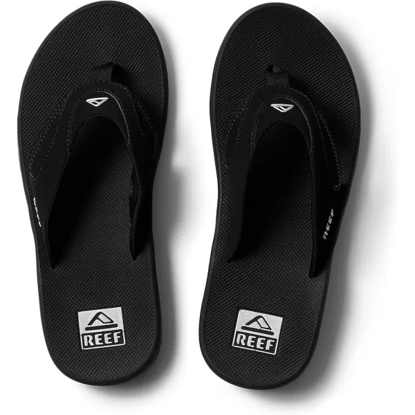 imageREEF Fanning Mens Bottle Opener Flip Flop Arch Support Durable Outsole Water FriendlyBlackSilver