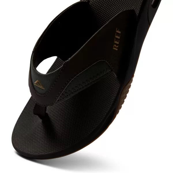 imageREEF Fanning Mens Bottle Opener Flip Flop Arch Support Durable Outsole Water FriendlyBrownGum
