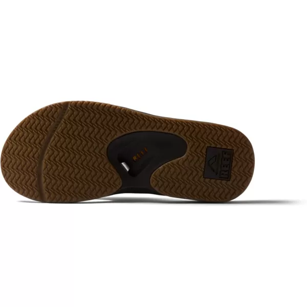 imageREEF Fanning Mens Bottle Opener Flip Flop Arch Support Durable Outsole Water FriendlyBrownGum