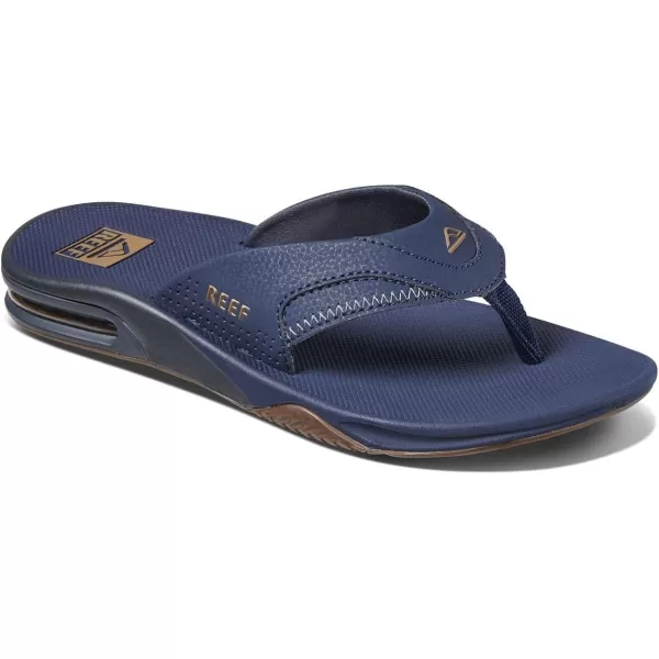 imageREEF Fanning Mens Bottle Opener Flip Flop Arch Support Durable Outsole Water FriendlyDeep Seas