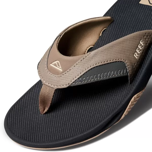 imageREEF Fanning Mens Bottle Opener Flip Flop Arch Support Durable Outsole Water FriendlyFossilRaven