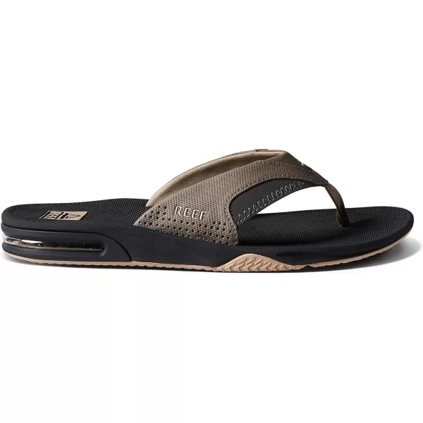 imageREEF Fanning Mens Bottle Opener Flip Flop Arch Support Durable Outsole Water FriendlyFossilRaven