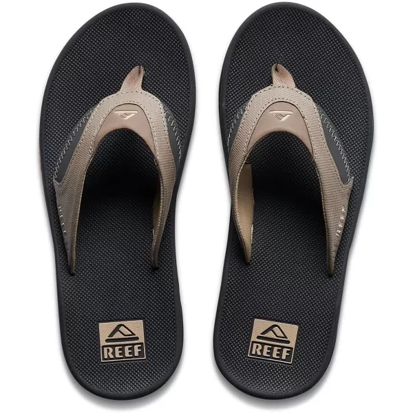 imageREEF Fanning Mens Bottle Opener Flip Flop Arch Support Durable Outsole Water FriendlyFossilRaven