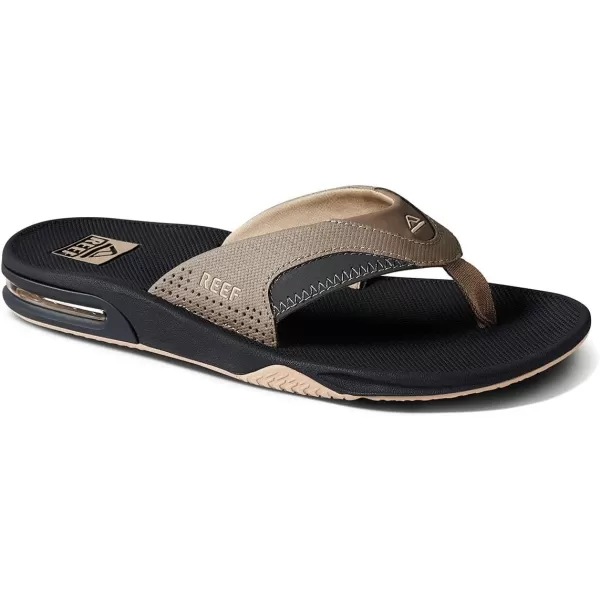 imageREEF Fanning Mens Bottle Opener Flip Flop Arch Support Durable Outsole Water FriendlyFossilRaven