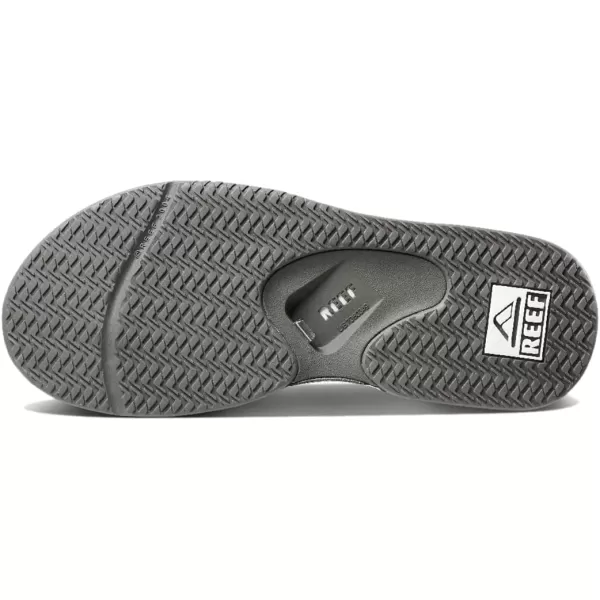 imageREEF Fanning Mens Bottle Opener Flip Flop Arch Support Durable Outsole Water FriendlyGreyWhite