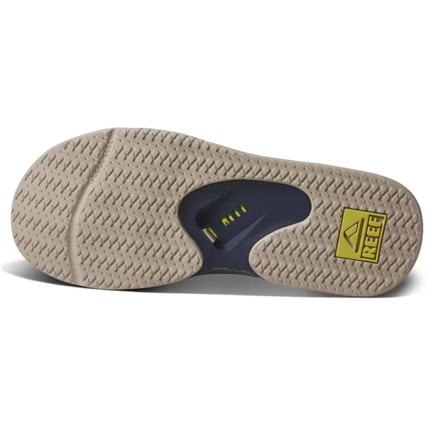 imageREEF Fanning Mens Bottle Opener Flip Flop Arch Support Durable Outsole Water FriendlyNavyOakLime