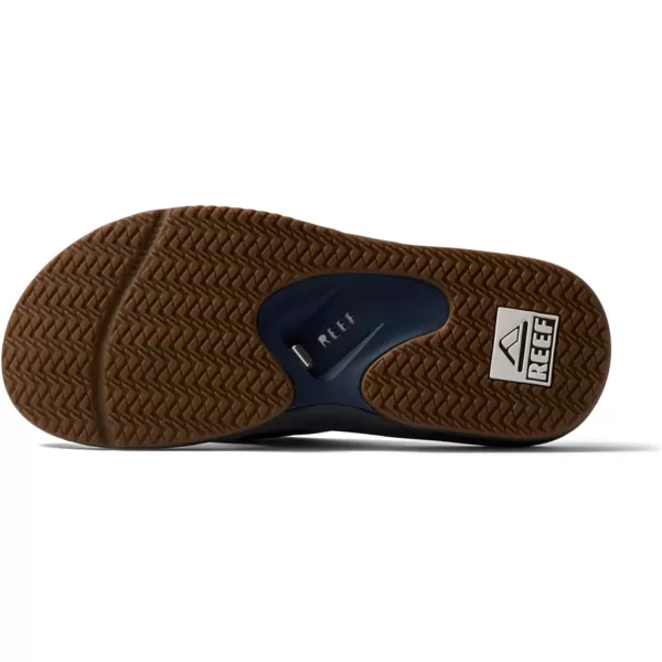 imageREEF Fanning Mens Bottle Opener Flip Flop Arch Support Durable Outsole Water FriendlyNavyShadow