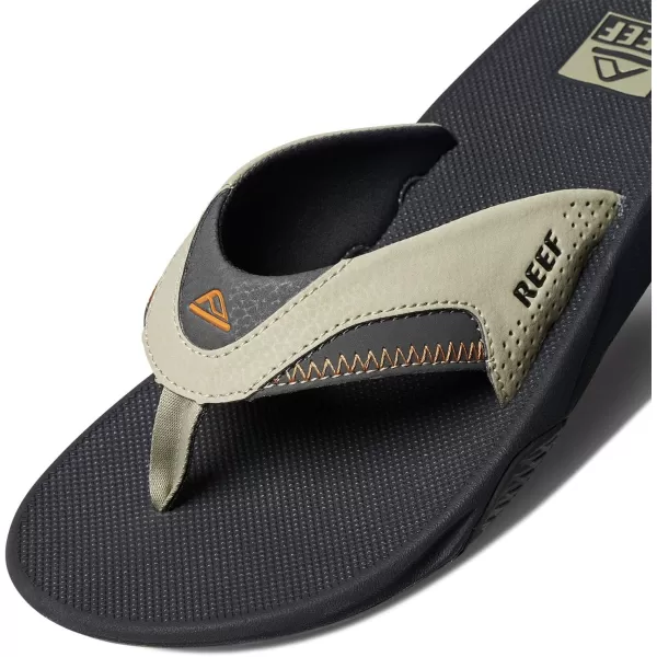 imageREEF Fanning Mens Bottle Opener Flip Flop Arch Support Durable Outsole Water FriendlyOliveSudan