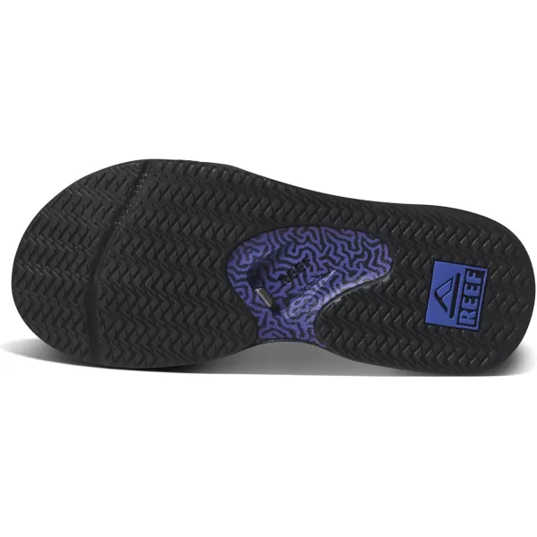 imageREEF Fanning Mens Bottle Opener Flip Flop Arch Support Durable Outsole Water FriendlyRavenPurple