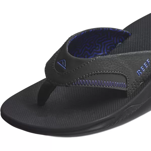 imageREEF Fanning Mens Bottle Opener Flip Flop Arch Support Durable Outsole Water FriendlyRavenPurple