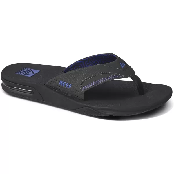 imageREEF Fanning Mens Bottle Opener Flip Flop Arch Support Durable Outsole Water FriendlyRavenPurple