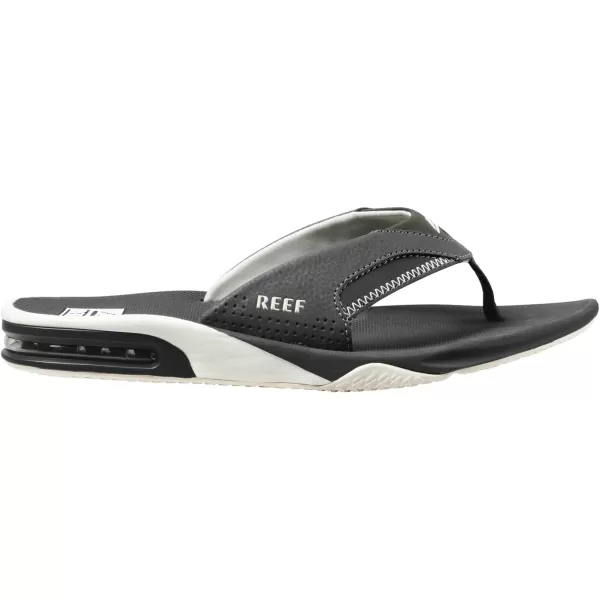 imageREEF Fanning Mens Bottle Opener Flip Flop Arch Support Durable Outsole Water FriendlyRavenWhite