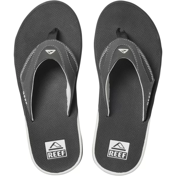 imageREEF Fanning Mens Bottle Opener Flip Flop Arch Support Durable Outsole Water FriendlyRavenWhite
