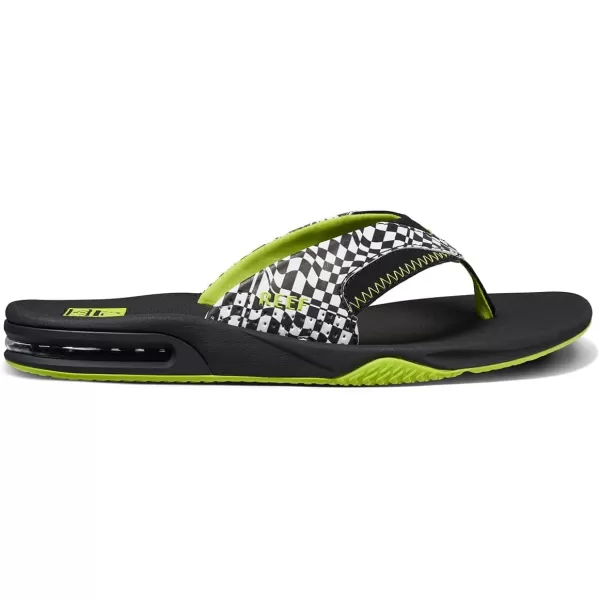 imageREEF Fanning Mens Bottle Opener Flip Flop Arch Support Durable Outsole Water FriendlySwell Checkers