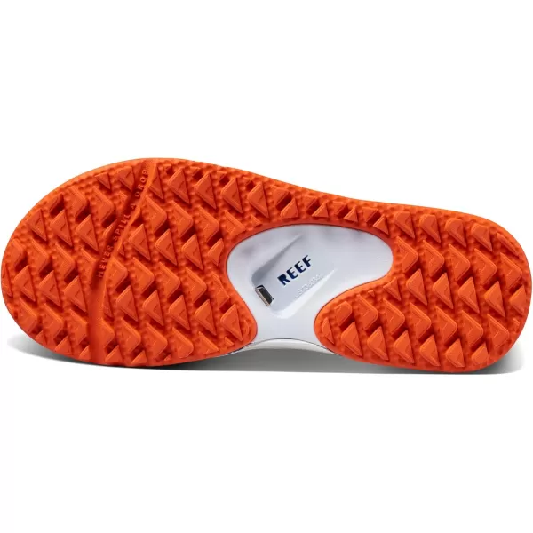 imageREEF Fanning Pregame Mens Bottle Opener Flip Flop Arch Support Durable Outsole Water FriendlyOrangeBlue