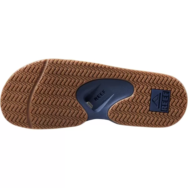imageREEF Fanning Slide Mens Bottle Opener Sandal Arch Support Durable Outsole Water FriendlyNavyGum