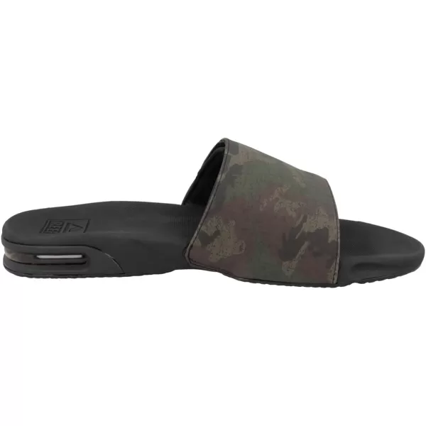 imageREEF Fanning Slide Mens Bottle Opener Sandal Arch Support Durable Outsole Water FriendlyOlive Camo