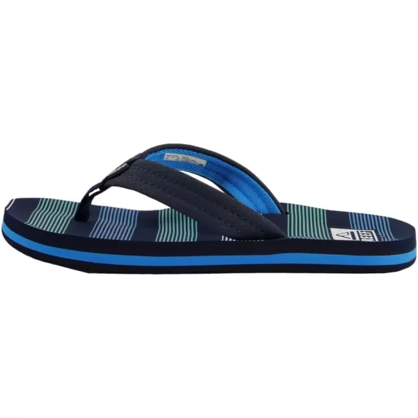 imageREEF Kids Ahi UnisexChild Beach Flip Flop Soft Cushion Footbed Water FriendlyDeep Sea Stripes