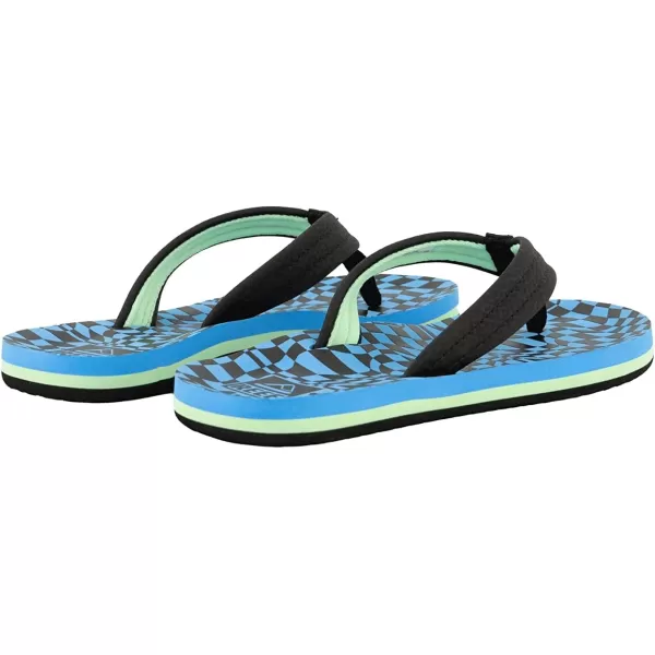 imageREEF Kids Ahi UnisexChild Beach Flip Flop Soft Cushion Footbed Water FriendlySwell Checkers