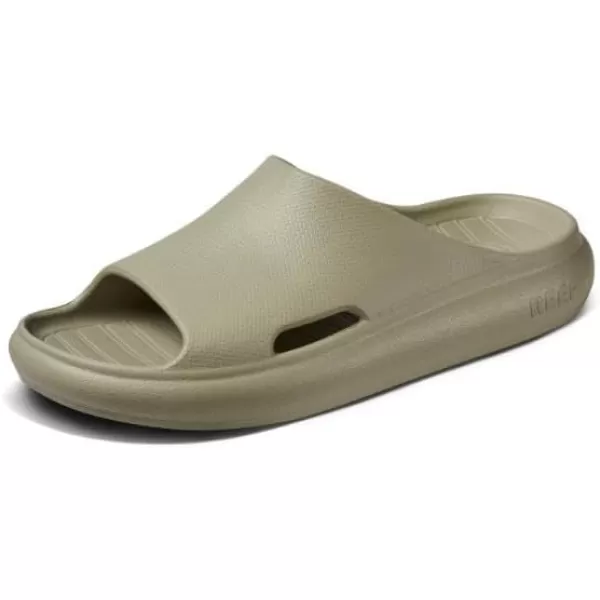 imageREEF Kids Rio Slide Sandal Super Soft Molded EVA Footbed Lightweight Water FriendlyAbbey Stone