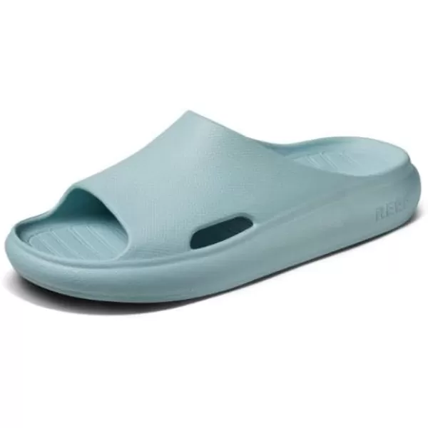 imageREEF Kids Rio Slide Sandal Super Soft Molded EVA Footbed Lightweight Water FriendlyEther Blue