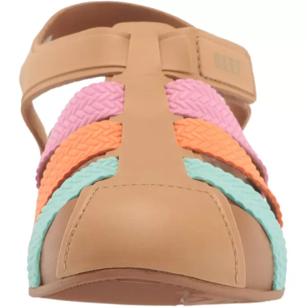 imageREEF Kids Water Beachy UnisexChild Fisherman Sandal Water Friendly Adjustable Velcro Strap Closed ToeMalibu Smoothie