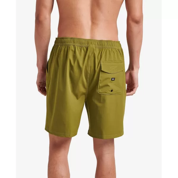 imageREEF Mens 17quot Elastic Waist ShortAvocado Jackson