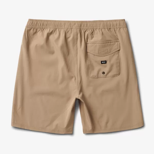 imageREEF Mens 17quot Elastic Waist ShortCoriander Jackson