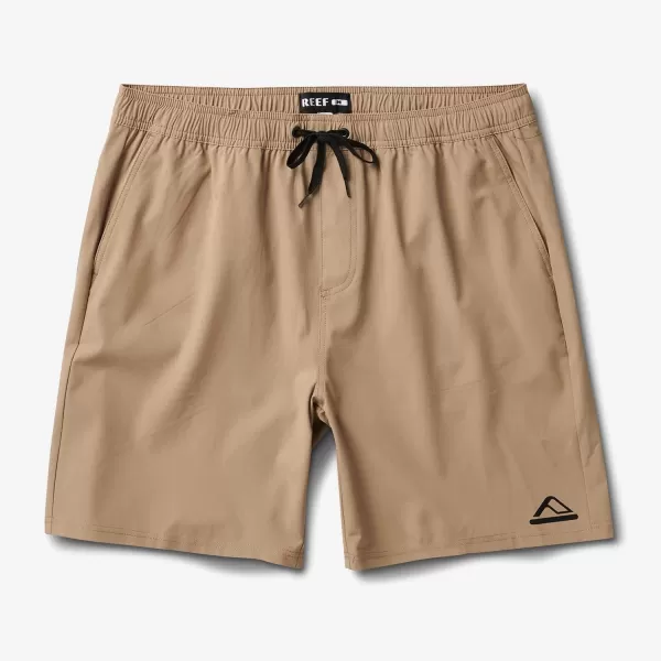 imageREEF Mens 17quot Elastic Waist ShortCoriander Jackson