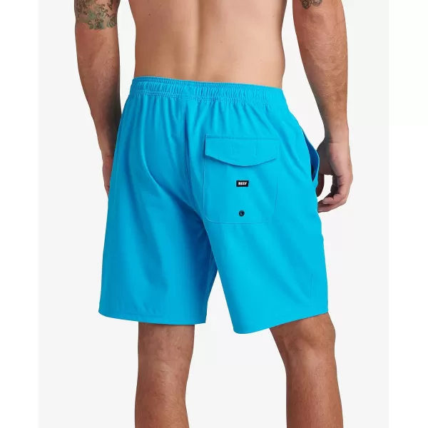 imageREEF Mens 17quot Elastic Waist ShortJacksonHawaiian Ocean