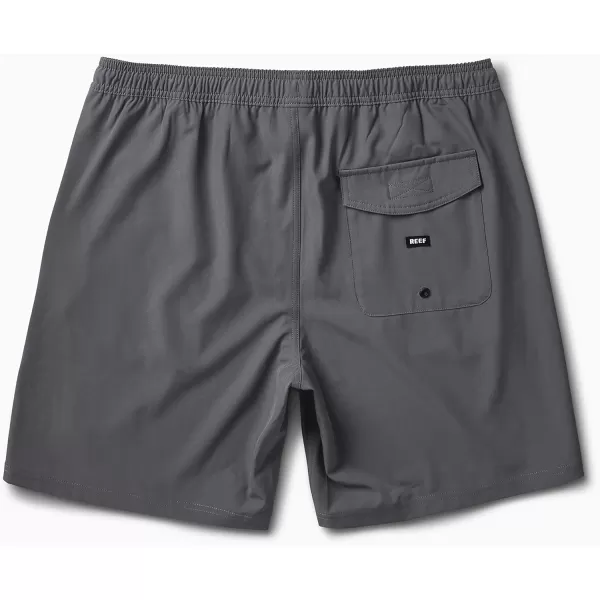 imageREEF Mens 17quot Elastic Waist ShortJacksonQuiet Shade