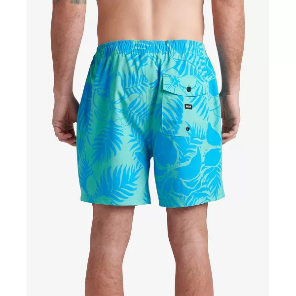 imageREEF Mens 17quot Elastic Waist ShortWaltonElectric Green