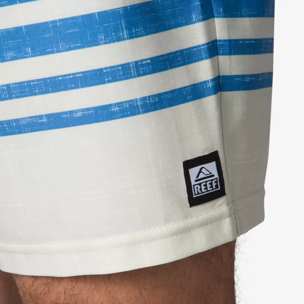 imageREEF Mens 17quot Outseam BoardshortBrilliant Blue Casey Stripe